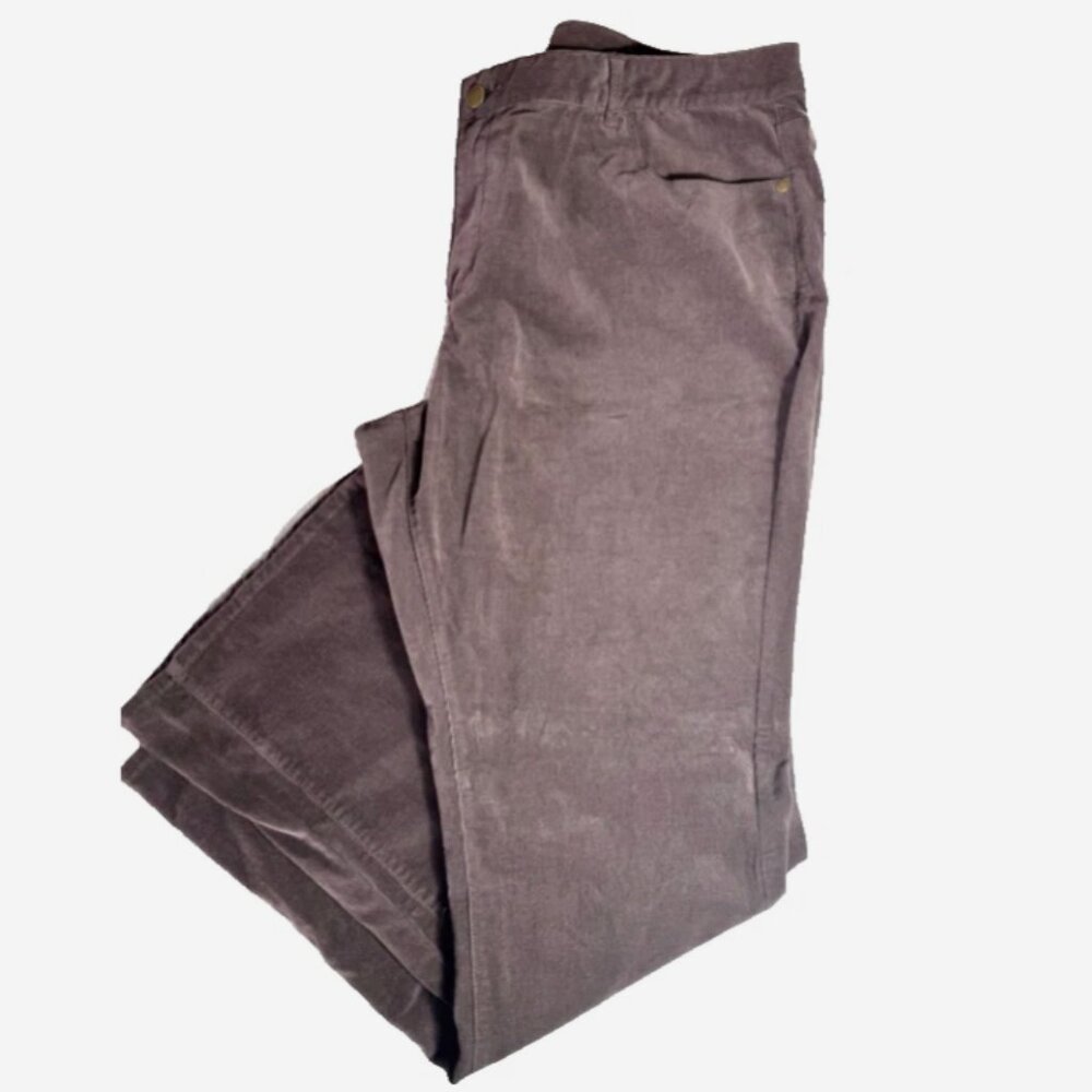 Coldwater Creek Womens 20 Brown Corduroy Bootcut Pants Stretch Classic Plus NWT